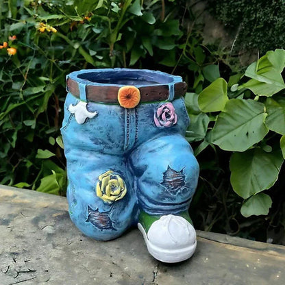 BloomPants™ | Creative 3D denim flowerpot design
