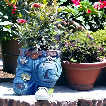 BloomPants™ | Creative 3D denim flowerpot design