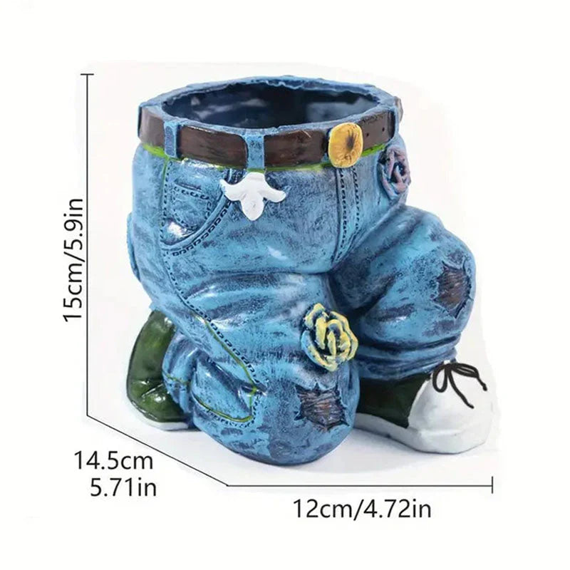 BloomPants™ | Creative 3D denim flowerpot design