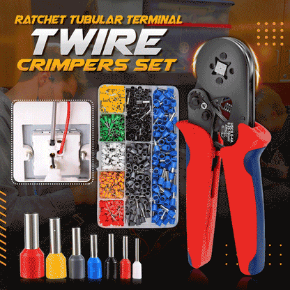 CrimpEase™ | Ratchet cutting and crimping pliers set for tubular cable lugs