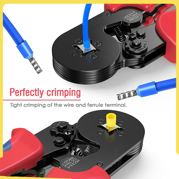 CrimpEase™ | Ratchet cutting and crimping pliers set for tubular cable lugs