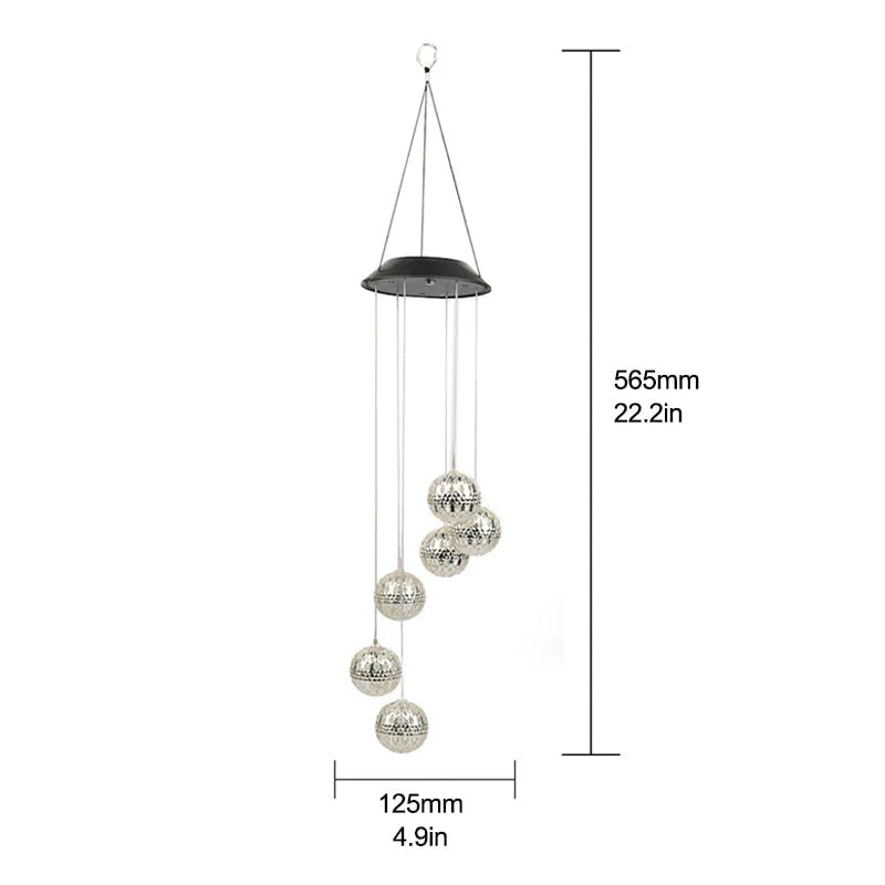 Solara™ | Waterproof outdoor solar wind chime