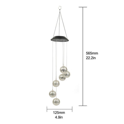 Solara™ | Waterproof outdoor solar wind chime