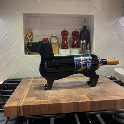 VinoDackel™ | Dachshund wine bottle holder for stylish storage