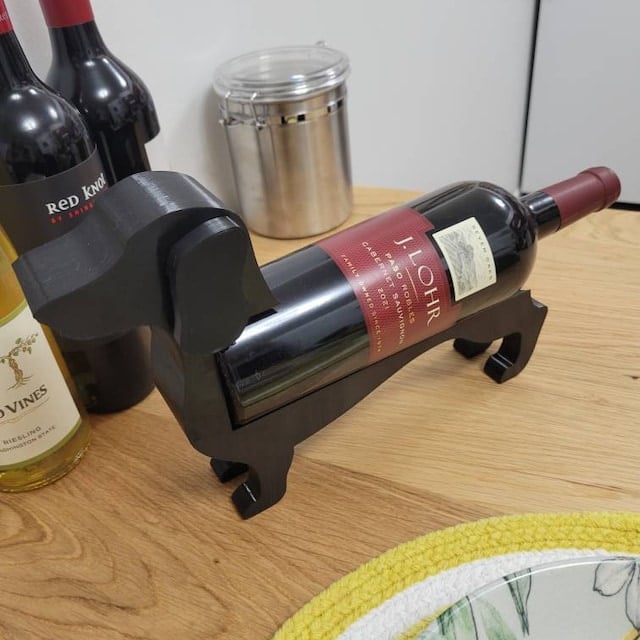 VinoDackel™ | Dachshund wine bottle holder for stylish storage