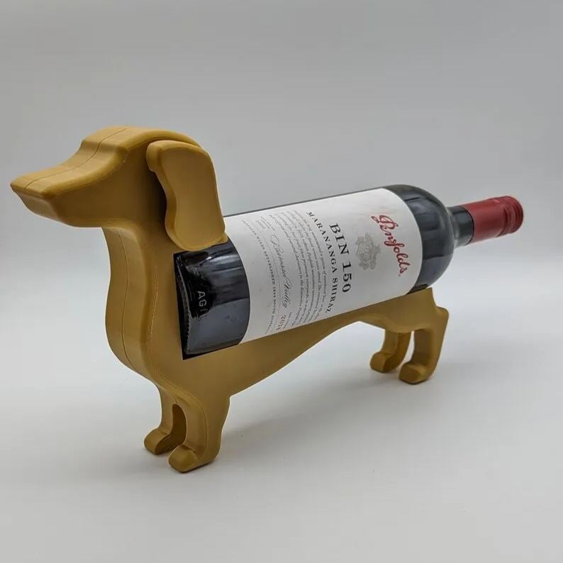 VinoDackel™ | Dachshund wine bottle holder for stylish storage