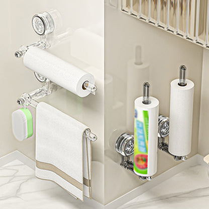 VacuRoll™ | Multifunctional vacuum suction cup toilet paper holder