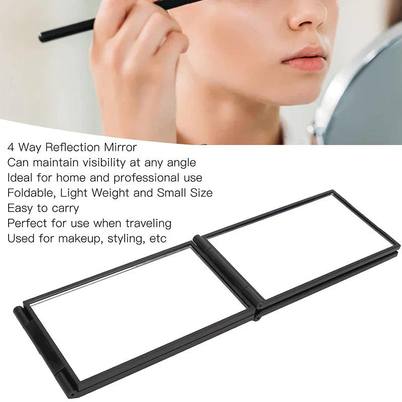 Reflecta™ – Portable 4-Way Folding Mirror
