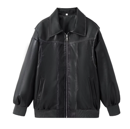 50% off | Karie™ Oversized Leather Jacket [Last Day Discount]