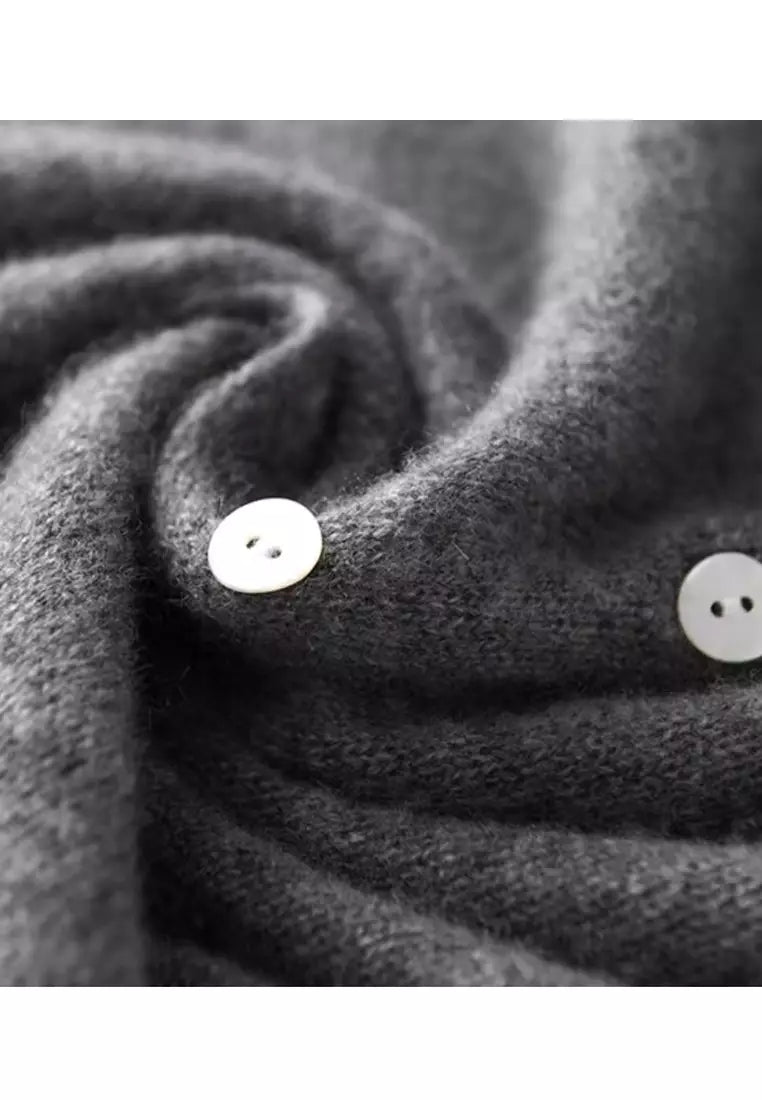 Couture™ Chic sweater with fashionable button closure 