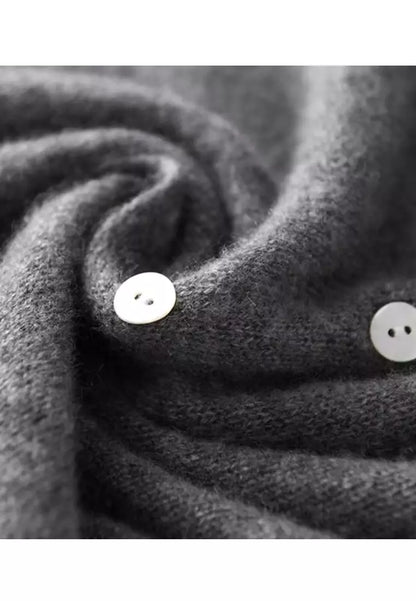 Couture™ Chic sweater with fashionable button closure 