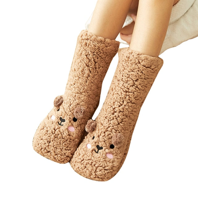 Fluffy™ | thick velvet fleece bear unisex socks