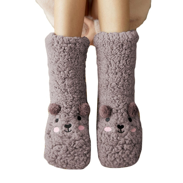 Fluffy™ | thick velvet fleece bear unisex socks