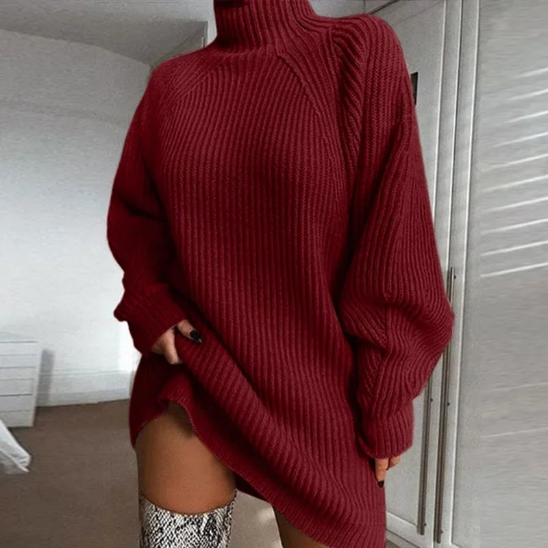 Patrizia™ | Long-sleeved knitted sweater dress