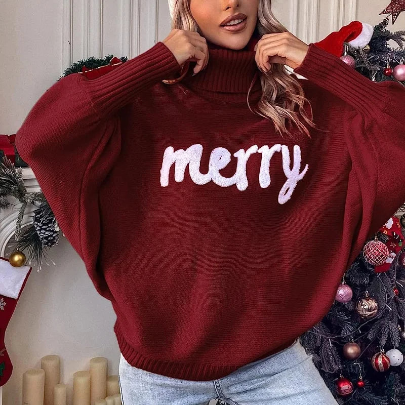 MERRY™ | Cozy holiday turtleneck sweater