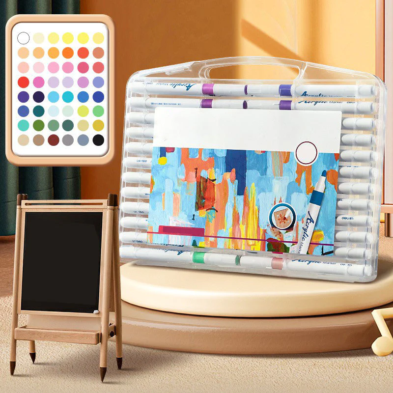 AcrylicMaster™ | 24-color acrylic marker set for vibrant artwork